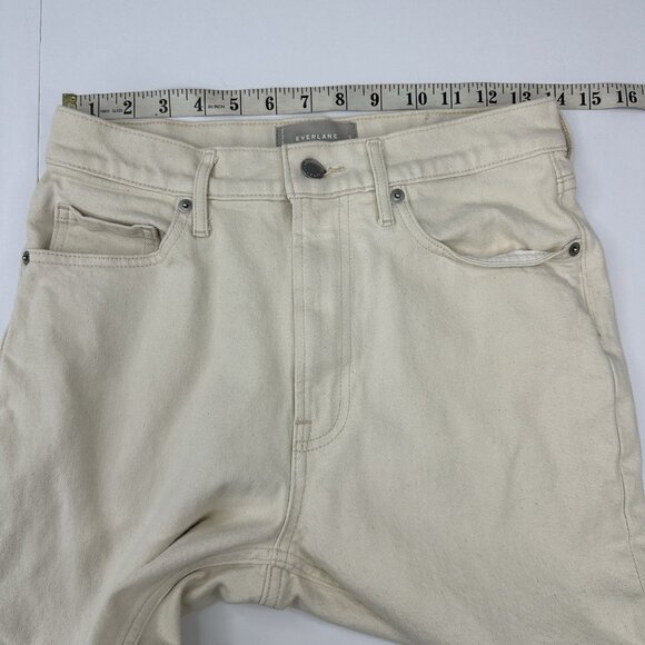 Everlane Women's ECRU The Original Cheeky Straight Leg Jean W27-28/L25.5 - Picture 10 of 14